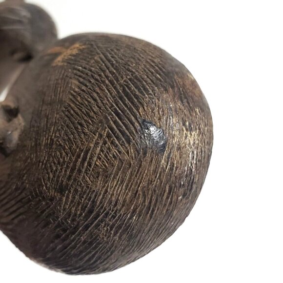 Vintage 12.5" Tall Handcarved Wooden African Tribal Standing Man Figure GUC - Picture 11 of 11